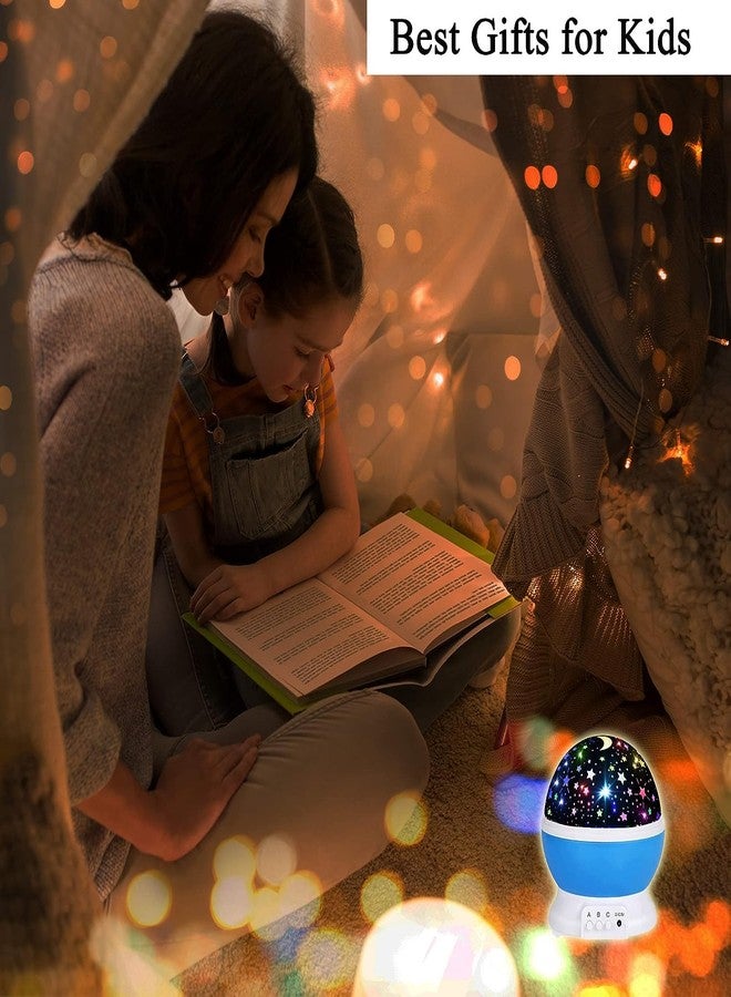 QIMIT Star Master Galaxy Night Projector Lamp Ceiling Led Light 360 Degree Rotating Colorful Lights Starry Space Projection Home Decoration Design, Gift for Kids Boy &Girl (Blue) - Image 5